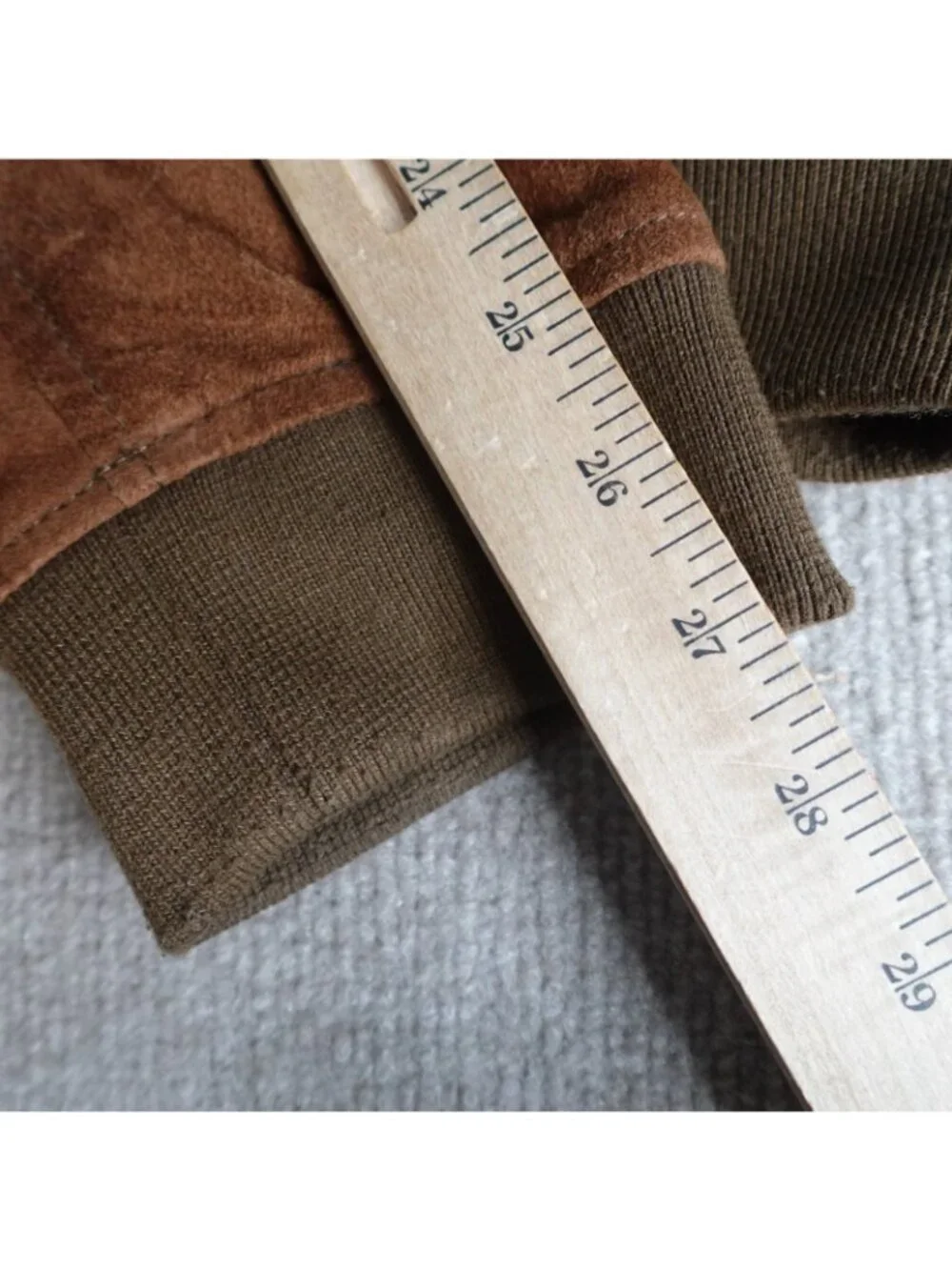 Wilsons Leather Mens Jacket XL Brown Suede Bomber Hooded